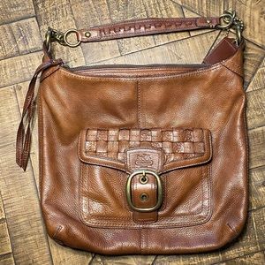 Coach Bleecker woven pocket hobo